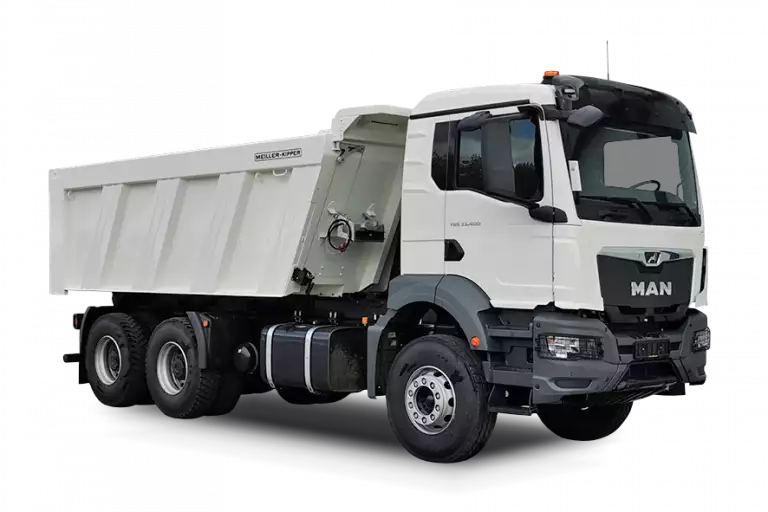 MAN diesel tipper truck